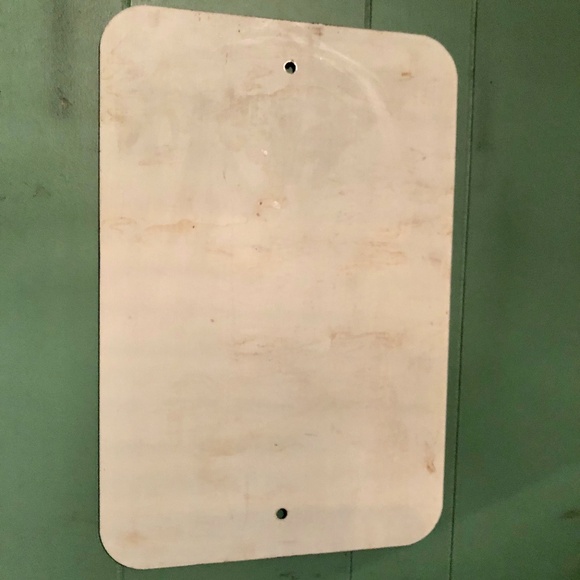 Vintage NO PARKING Thick Metal Street Road Traffic Sign 12 X 18" Man Cave DOT - Picture 4 of 5